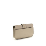 Beige Calf Leather Bos Taurus Shoulder Bag