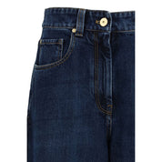 Blue Cotton Jeans Denim