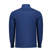 Blue Viscose Men Sweater