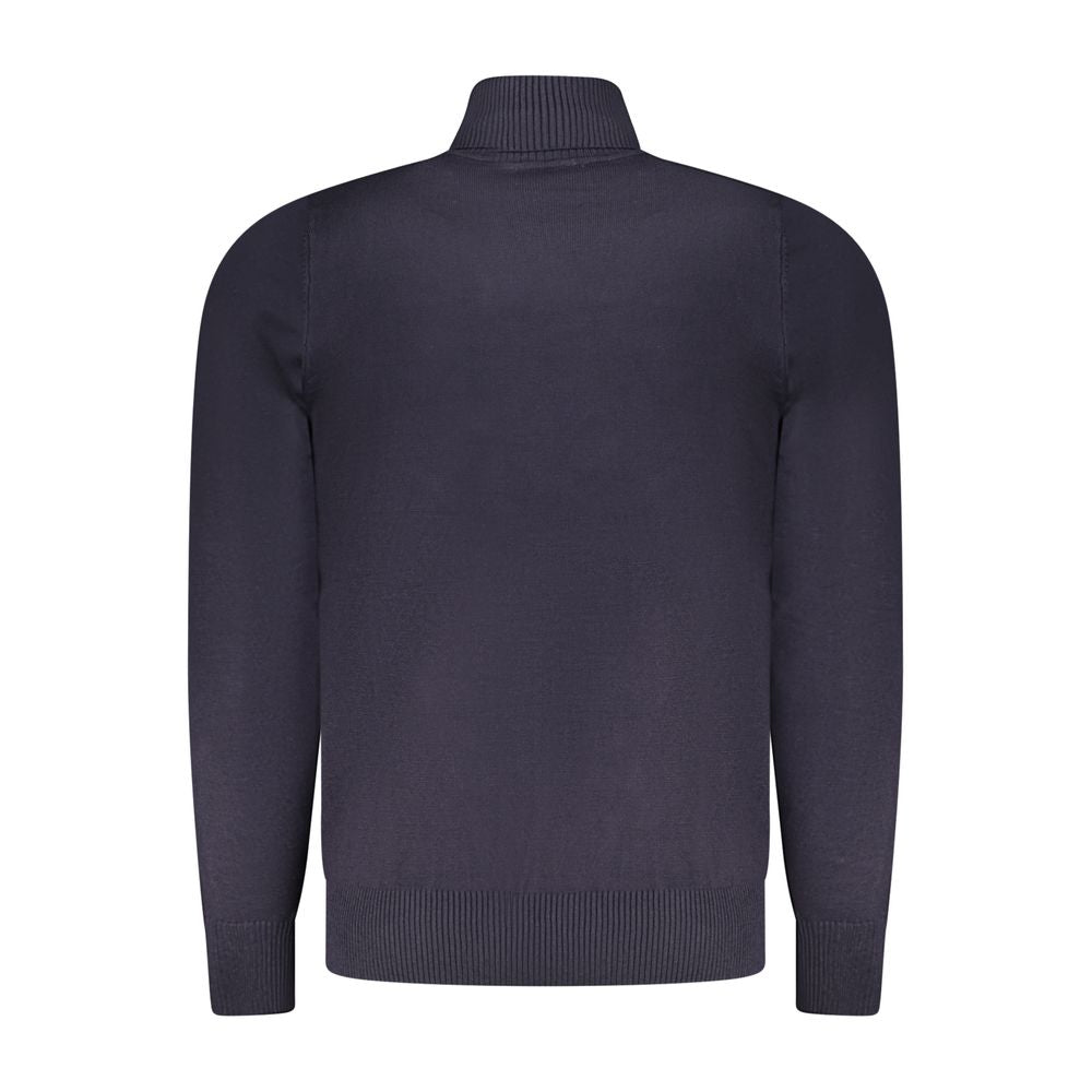 Blu Viscosa Uomo Maglia