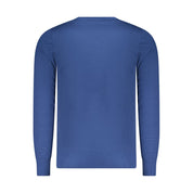 Blue Viscose Men's Sweater