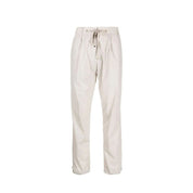Gray Elastane Casual Pants