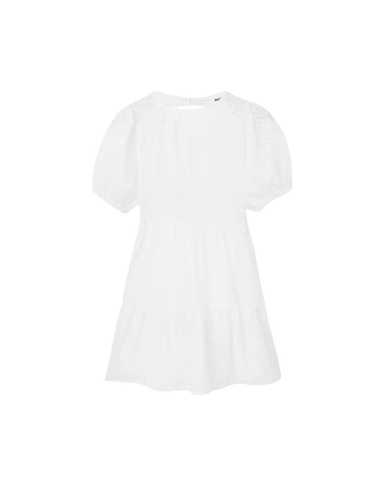 White Cotton Casual Dress