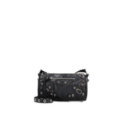 Black Lamb Leather Shoulder Bag
