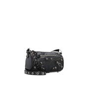 Black Lamb Leather Shoulder Bag