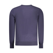 Blue Polyester Men's Sweater