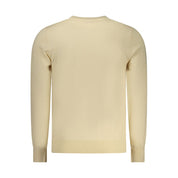 Beige Polyester Men's Sweater