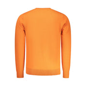 Arancione Polyester Mens Sweater