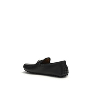 Black Calf Leather Bos Taurus Slip-On Loafers