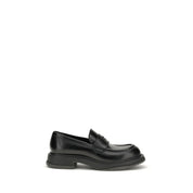 Black Calf Leather Bos Taurus Slip-On Loafers