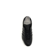 Black Calf Leather Bos Taurus Athletic Sneakers