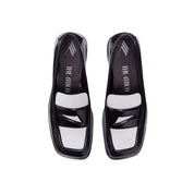Black Leather Slip-On Loafers