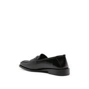 Black Calfskin Slip-On Loafers