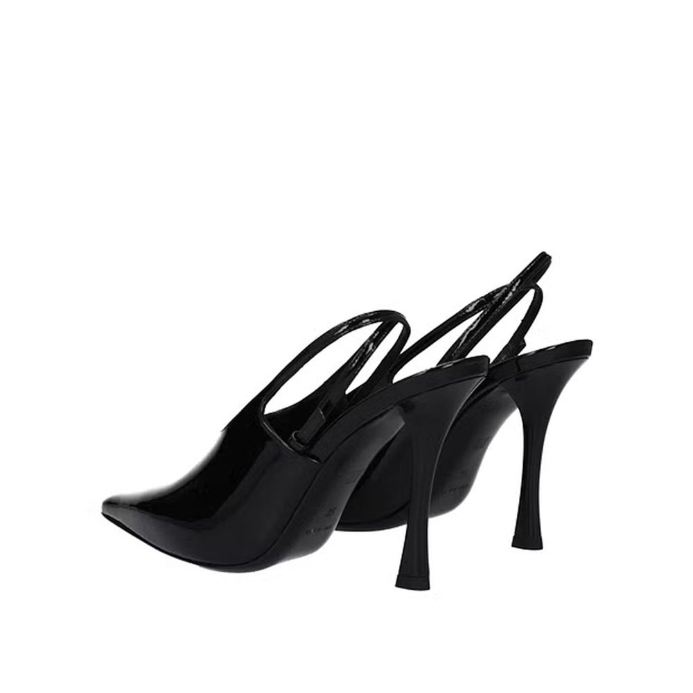 Black Calfskin High Heel Pumps