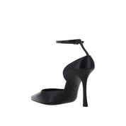 Black Lamb Leather High Heel Pumps