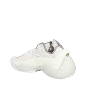 White Polyethylene Athletic Sneakers