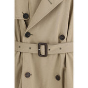 Beige Cotton Trench Coat