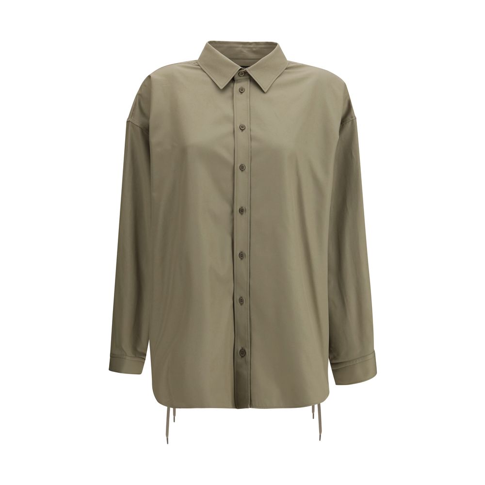 Beige Cotton Dress Shirt