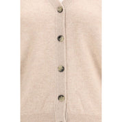 Beige Cashmere Cardigan