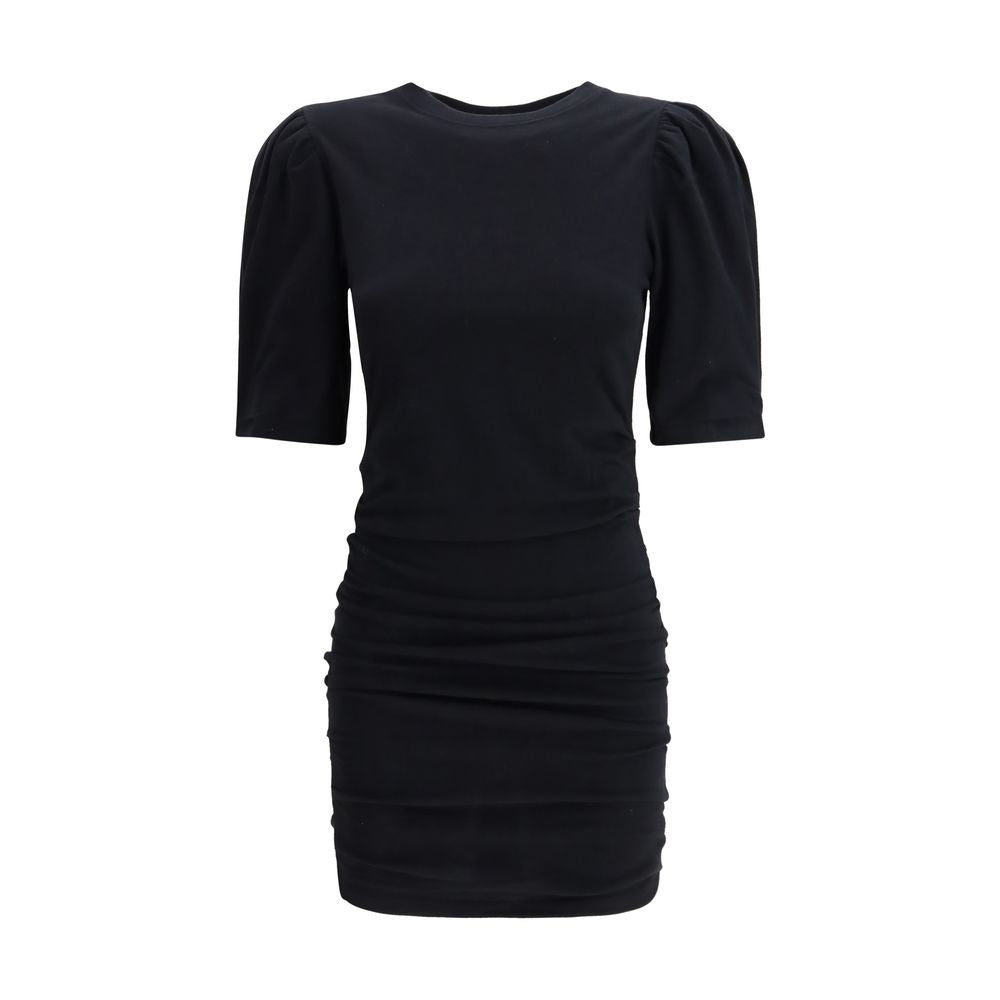 Black Cotton Casual Dress