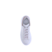 White Calf Leather Bos Taurus Platform Sneakers