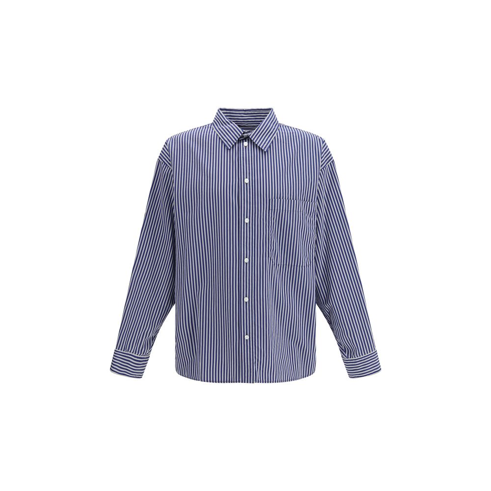 Blue Cotton Pattern Shirt