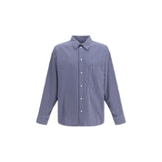 Blue Cotton Pattern Shirt
