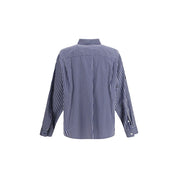Blue Cotton Pattern Shirt