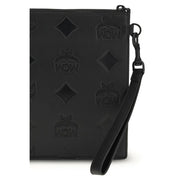 Black Calf Leather Bos Taurus Clutch Bag