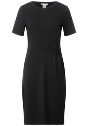 Black Viscose Casual Dress