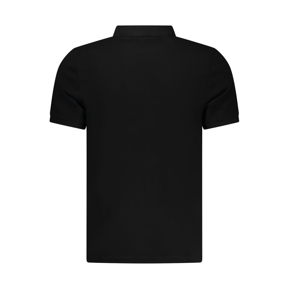 Black Cotton Mens Polo Shirt