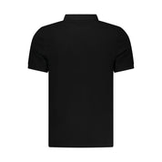 Black Cotton Mens Polo Shirt