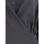 Black Silk Dress Shirt