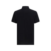 Black Cotton Polo Shirt