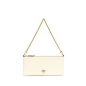 White Calf Leather Bos Taurus Shoulder Bag