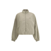 Beige Polyester Shell Jacket
