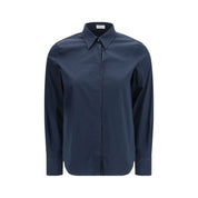 Blue Cotton Dress Shirt