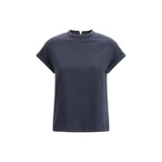 Blue Elastane T-Shirt