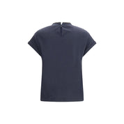 Blue Elastane T-Shirt