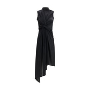 Black Polyamide Casual Dress