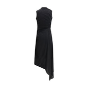 Black Polyamide Casual Dress