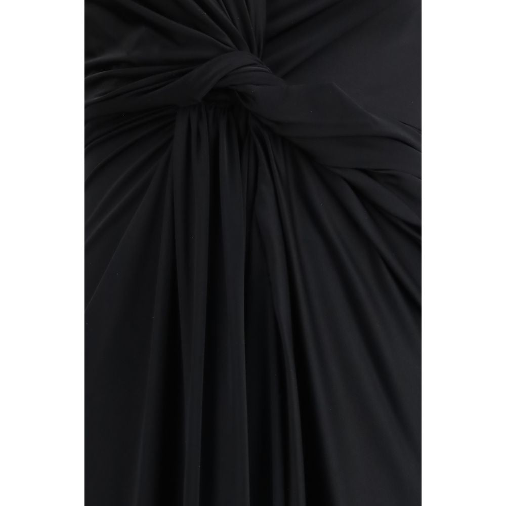Black Polyamide Casual Dress