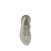 White Cotton Athletic Sneakers