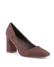 Brown Fabric High Heel Pumps