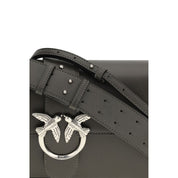 Bicolor Leather Shoulder Bag