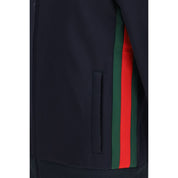 Blue Polyester Shell Jacket