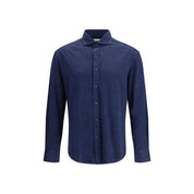 Blue Linen Dress Shirt