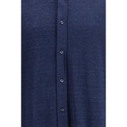 Blue Linen Dress Shirt