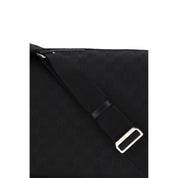 Black Polyester Shoulder Bag