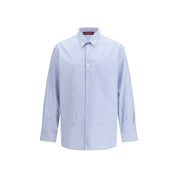 Blue Cotton Pattern Shirt